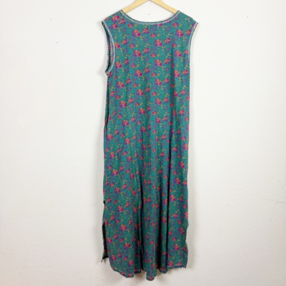 Natural Life Hangout Floral Cotton Midi Dress Size Medium - Picture 5 of 6